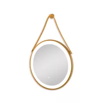   Tükör indirekt LED-es megvilágítással, érintőkapcsolóval, Ø 60 cm