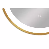   Tükör indirekt LED-es megvilágítással, érintőkapcsolóval, Ø 60 cm
