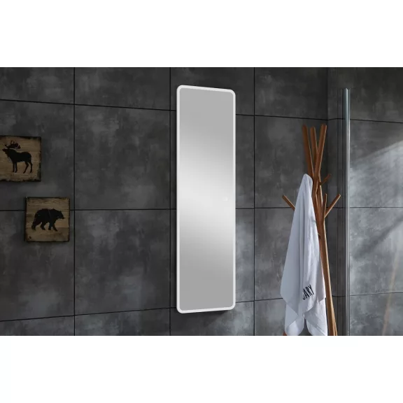 Tükör indirekt LED-es megvilágítással, érintőkapcsolóval – 50 x 120 cm