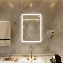 Tükör indirekt LED-es megvilágítással, érintőkapcsolóval, 60×80 cm – 60 x 80 cm