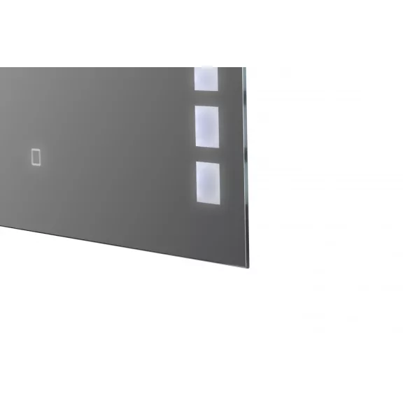 Tükör indirekt LED-es megvilágítással, érintőkapcsolóval, 80×60 cm – 80 x 60 cm