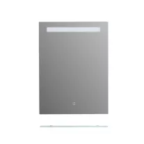 Tükör indirekt LED-es megvilágítással, érintőkapcsolóval, üvegpolccal – 60 x 80 cm